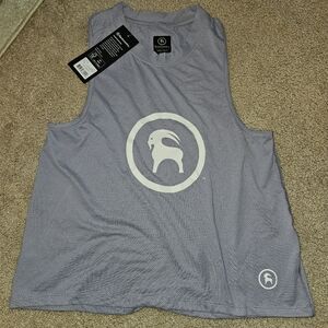 Backcountry Women's Lavender Gray Athletic Cropped Tank Top Side Medium